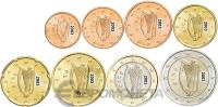 Ирландия 2003 набор монет евро 8 монет 1/2/5/10/20/50 евроцентов ( центов ) 1 и 2 евро. UNC фото из магазина евромонета.рф