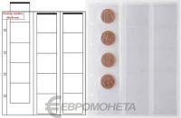 Листы для монет OPTIMA Лист OPTIMA скользящий на 15 ячеек 48х46 мм. фото из магазина евромонета.рф