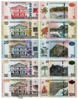 Банкноты Суринама Суринам набор банкнот 5/10/20/50/100 долларов 2012-2020 фото из магазина евромонета.рф