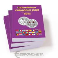 Литература Каталог монет и банкнот евро 2023 leuchtturm (английский язык) фото из магазина евромонета.рф