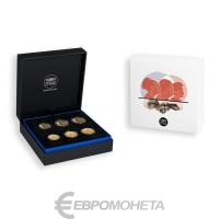 Франция 2024 официальный набор монет евро ( 6 монет, от 10/20/50 центов ). Пруф фото из магазина евромонета.рф