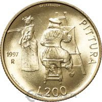 Сан Марино 200 лир 1997  фото из магазина евромонета.рф