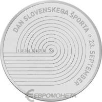 Коллекционная монета Словения 30 евро 2023 День словенского спорта фото из магазина евромонета.рф
