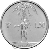 Сан Марино 50 лир 1983  фото из магазина евромонета.рф