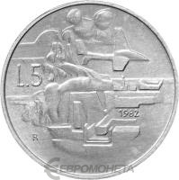 Сан Марино 5 лира 1982  фото из магазина евромонета.рф
