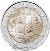 Андорра 2 евро 2026 регулярная