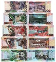 Сан-Томе и Принсипи набор банкнот 5000/10000/20000/50000/100000 добра 1996-2013  фото из магазина евромонета.рф
