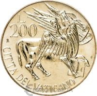 Ватикан 200 лир 1985  фото из магазина евромонета.рф