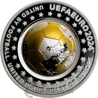 100 тенге Казахстан 100 тенге 2024 UEFA EURO 2026 фото из магазина евромонета.рф