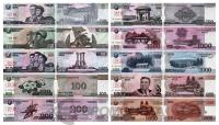 Банкноты Северной Кореи Северная Корея набор банкнот 5/10/50/100/200/500/1000/5000 вон 2002-2008 фото из магазина евромонета.рф