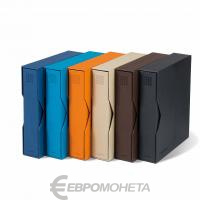 Альбомы OPTIMA Альбом OPTIMA  PUR + шубер Leuchtturm, оранжевый фото из магазина евромонета.рф