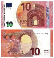 Банкноты евро Евросоюз 10 евро 2014 Ирландия фото из магазина евромонета.рф
