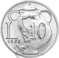Сан Марино 10 лир 1989  фото из магазина евромонета.рф