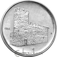 Сан Марино 1 лира 1988  фото из магазина евромонета.рф