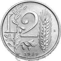 Сан Марино 2 лира 1989  фото из магазина евромонета.рф
