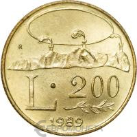 Сан Марино 200 лир 1989  фото из магазина евромонета.рф