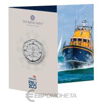 =parent.Name} Великобритания 50 пенсов 2024 200 лет RNLI . Буклет ВU фото из магазина евромонета.рф