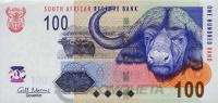 ЮАР 100 ранд 2009 aUNC  фото из магазина евромонета.рф