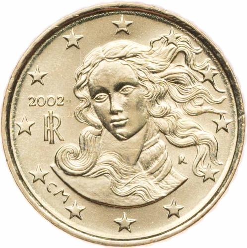 Италия 10 евроцентов ( центов ) 2002