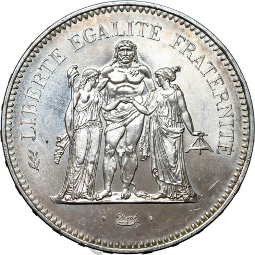 Франция  Франция 50 франков 1974 Геркулес фото из магазина евромонета.рф