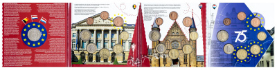 Бенилюкс 2023 официальный набор монет евро ( 24 монеты Бельгия, Нидерланды, Люксембург ). BU фото из магазина евромонета.рф 2