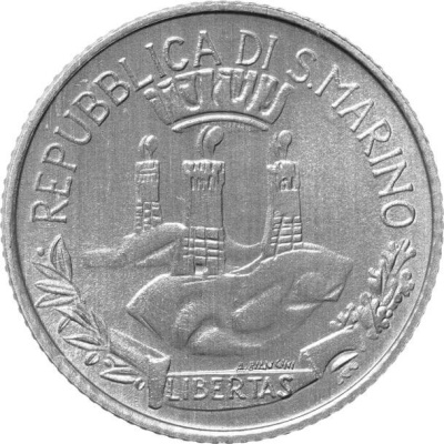 Сан Марино 2 лира 1982  фото из магазина евромонета.рф 1