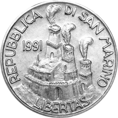 Сан Марино 10 лир 1991  фото из магазина евромонета.рф 1