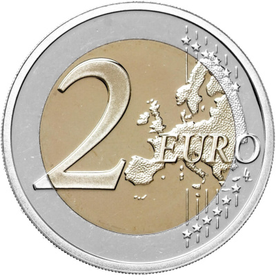 Памятные монеты 2 евро пруф Бельгия 2 евро 2024 Председательство в Совете ЕС. Пруф ( Proof ) фото из магазина евромонета.рф 2
