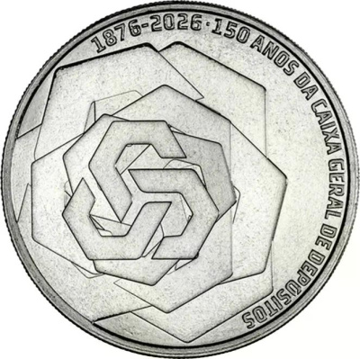Коллекционная монета Португалия 7,5 евро 2026 150 лет Caixa Geral de Depositos  фото в интернет-магазине евромонета.рф