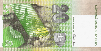 Словакия 20 крон 2006  фото из магазина евромонета.рф 1
