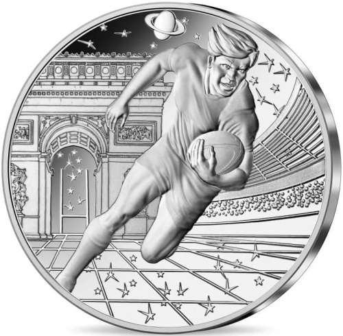 Коллекционная монета Европы Франция 10 евро 2023 Чемпионат мира по регби 2023 | Интернет-магазин евромонета.рф 