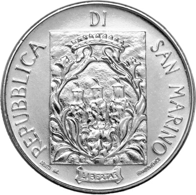 Сан Марино 50 лир 1988  фото из магазина евромонета.рф 1