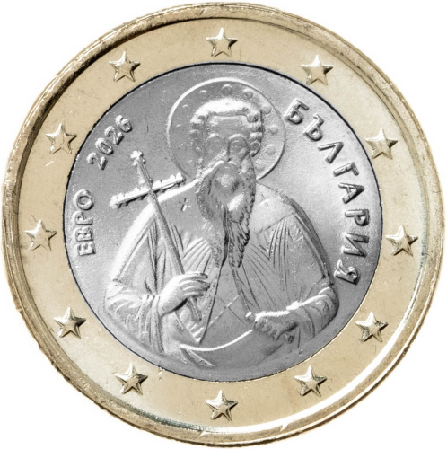 Болгария 1 евро 2026