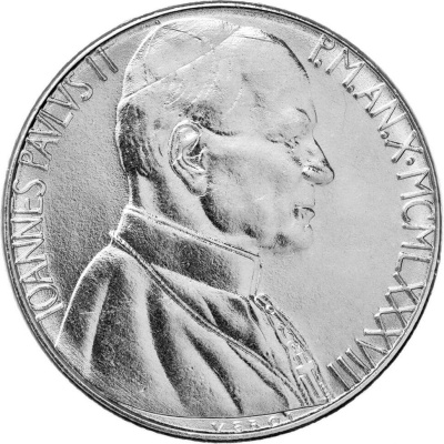 Ватикан 100 лир 1988  фото из магазина евромонета.рф 1