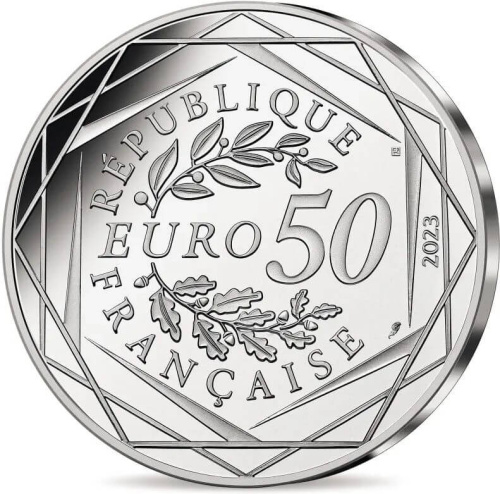 Коллекционная монета Европы Франция 50 евро 2023 Талисман - Все вместе | Интернет-магазин евромонета.рф 