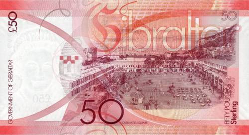 Банкноты Гибралтара Гибралтар 50 фунтов 2019 фото из магазина евромонета.рф