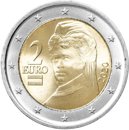 Австрия 2 евро 2020 регулярная