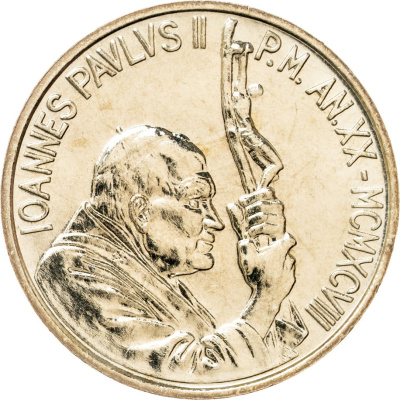 Ватикан 20 лир 1998  фото из магазина евромонета.рф 1