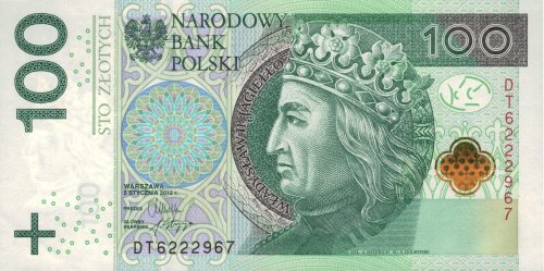 Банкноты Польши Польша 100 злотых 2012 фото из магазина евромонета.рф