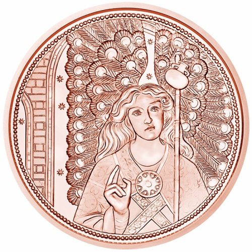 Коллекционная монета Европы Австрия 10 евро 2018 Архангел Рафаил | Интернет-магазин евромонета.рф 
