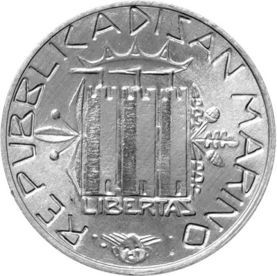 Сан Марино 5 лира 1985  фото из магазина евромонета.рф 1