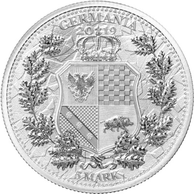 Germania Mint 2019 5 марок Аллегории: Германия и Британия  фото из магазина евромонета.рф 2