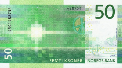Норвегия 50 крон 2017  фото из магазина евромонета.рф 1
