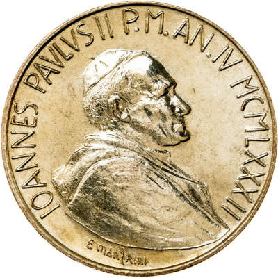 Ватикан 200 лир 1982  фото из магазина евромонета.рф 1