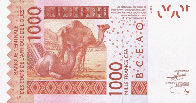 Мали 1000 франков 2023  фото из магазина евромонета.рф 1