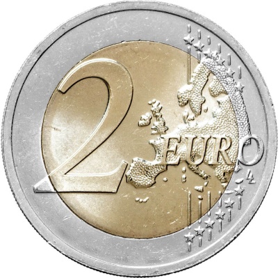 Памятные монеты 2 евро UNC Латвия 2 евро 2023 Украинский подсолнух фото из магазина евромонета.рф 1