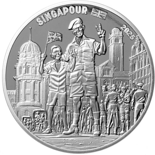 Коллекционная монета Европы Франция 10 евро 2025 80-летие V-E Day. Английский солдат | Интернет-магазин евромонета.рф 