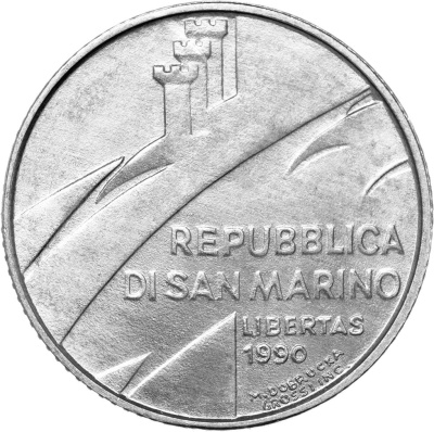 Сан Марино 2 лира 1990  фото из магазина евромонета.рф 1