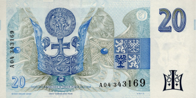Чехия 20 крон 1994  фото из магазина евромонета.рф 1