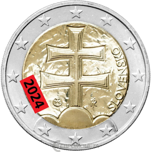 Словакия 2 евро 2024 регулярная